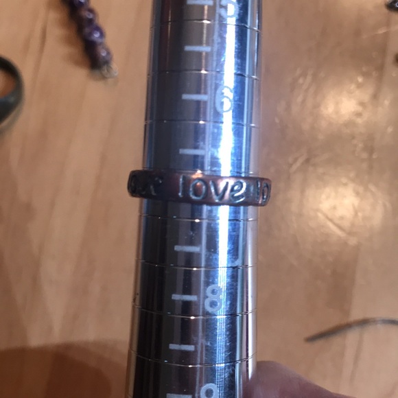 Love Inscribed Band Ring - Picture 8 of 8